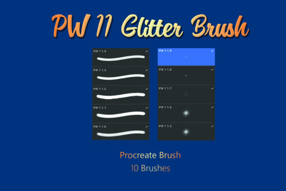 Download PW 11 Procreate Brush - Glitter Brushes - Glitter brushes Collection