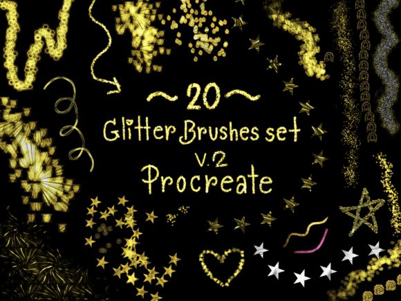 Download 20 Glitter Brushes (set V.2) - Glitter brushes Collection