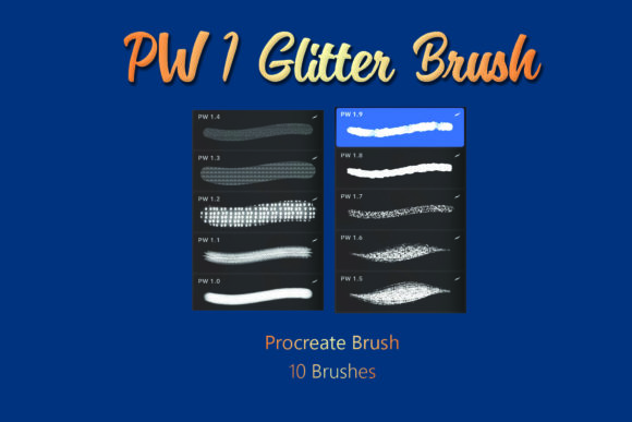 Download PW 1 Procreate Brush - Glitter Brushes - Glitter brushes Collection