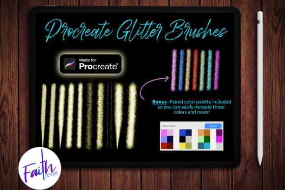 Download Procreate Glitter Brushes, Color Palette - Glitter brushes Collection