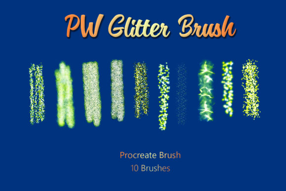 Download PW Procreate Brush - Glitter Brushes - Glitter brushes Collection